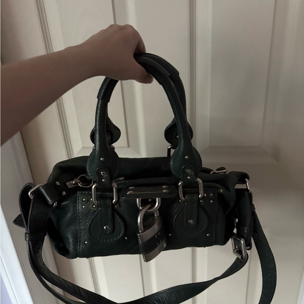 Chloe Mini Green Paddington Bag